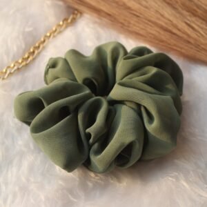 fluffy georgette scrunchies