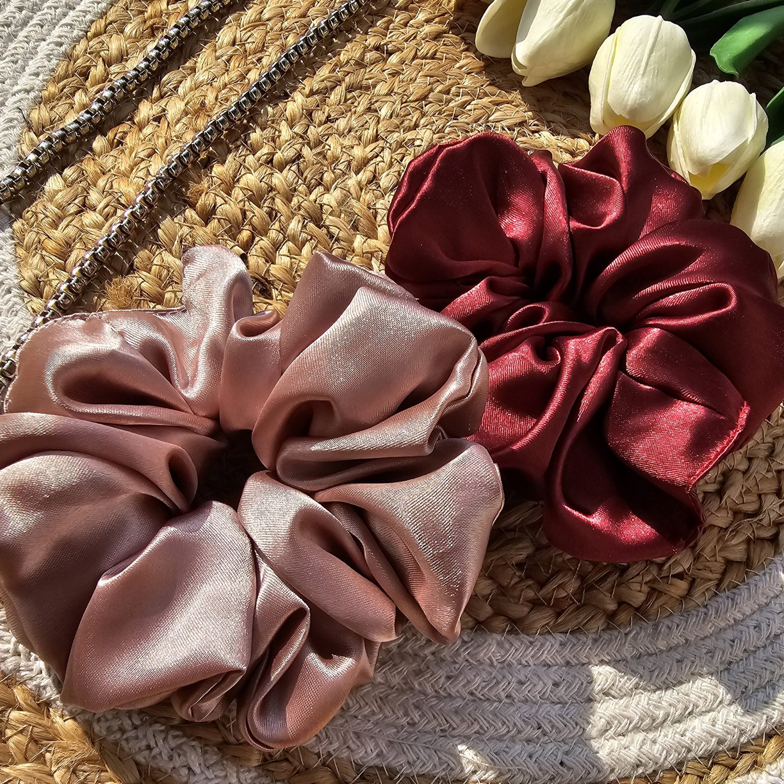 luxe-combo luxury satin scrunchies