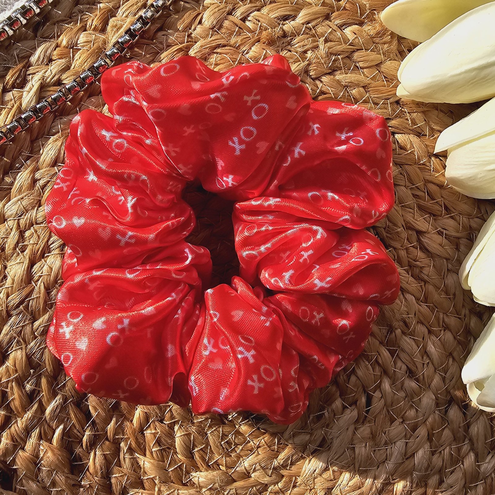 sweetheart-satin-large-scrunchie fluffy printed satin scrunchies