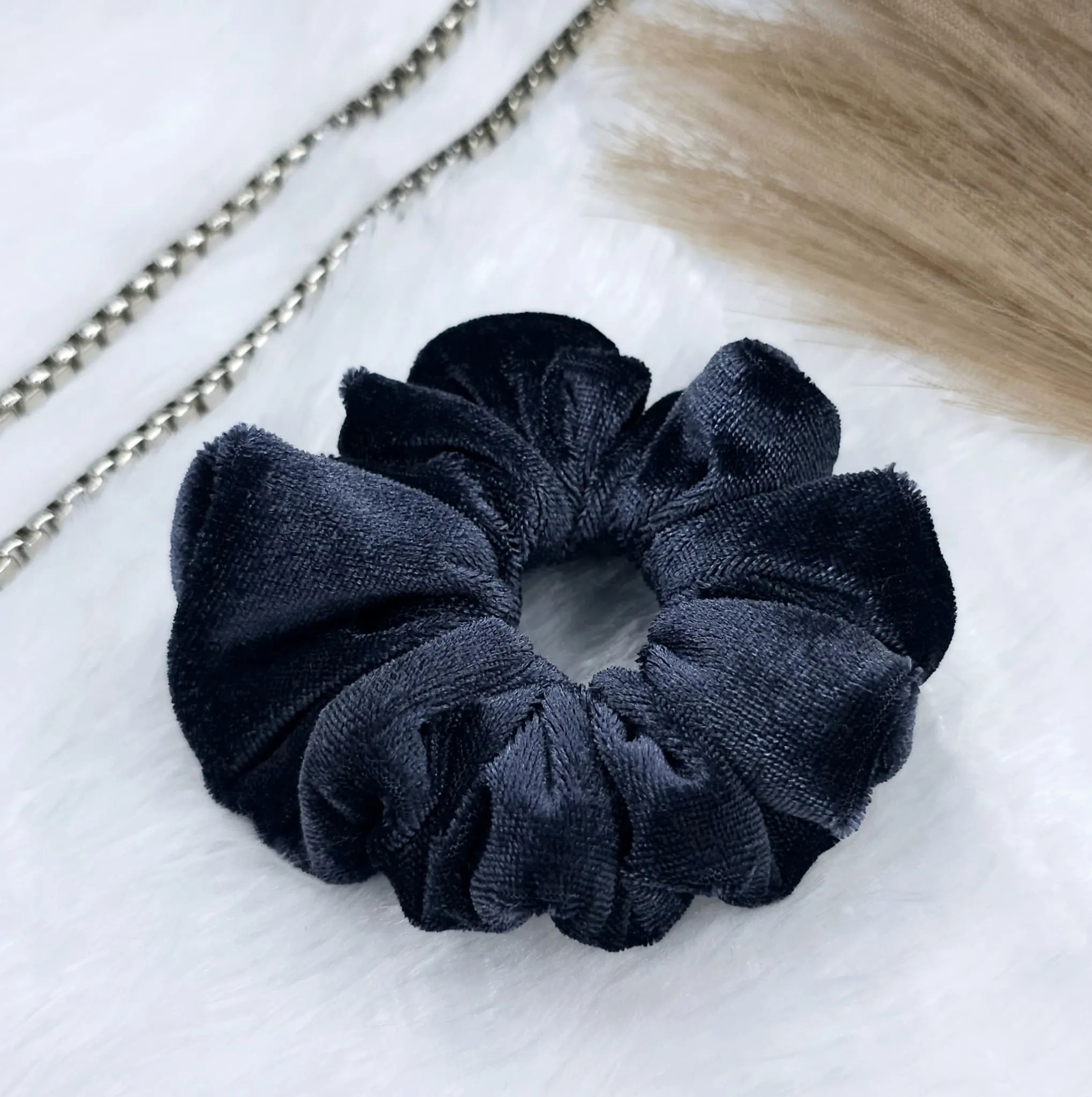 midnight-velvet-scrunchies Western hair accessories in Kanpur
