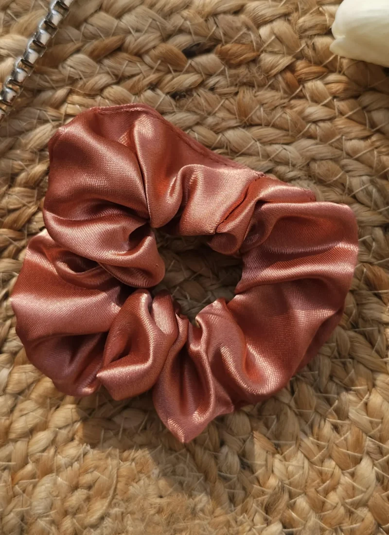metallic rusty scrunchie