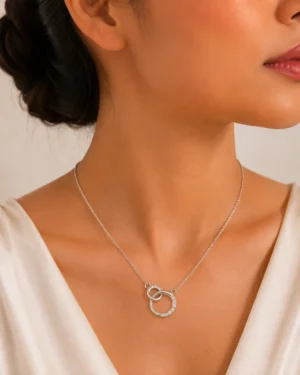 Eternal Silver Link Necklace - Image 2