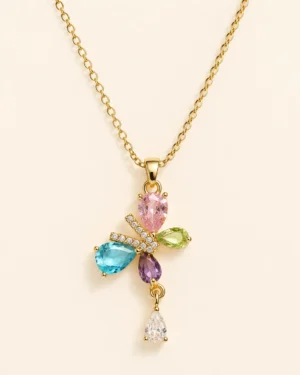 Butterfly Blossom Crystal Neckchain - Image 2
