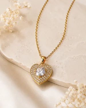 Classic Heart Pendant Necklace - Image 2