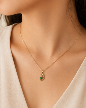 Green Swan Pendant Neckchain - Image 2