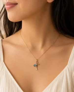 Butterfly Blossom Crystal Neckchain - Image 3